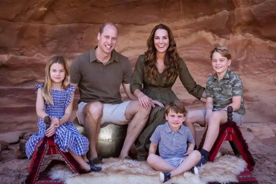 La familia que formaron el principe William y la princesa Kate Middleton.