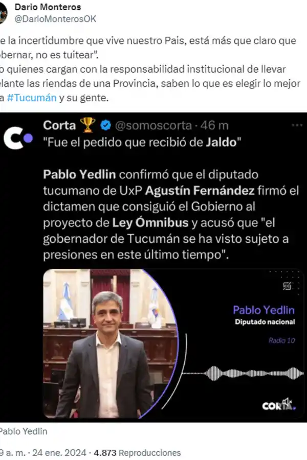 El jaldista Agustín Fernández firmó el dictamen de la ley ómnibus en Diputados