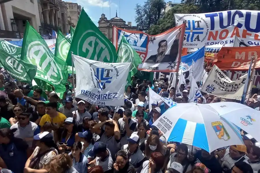 MARCHA DE GREMIOS EN TUCUMÁN. Foto de LA GACETA / Por Analía Jaramillo