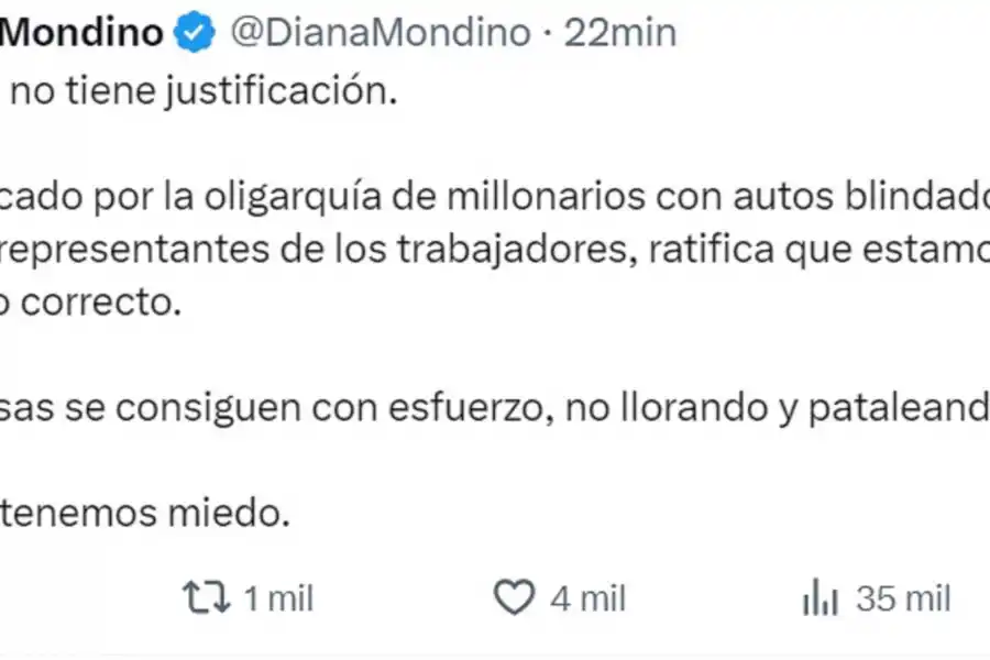Paro de la CGT: Bullrich apuntó a sindicalistas, jueces cómplices y políticos corruptos