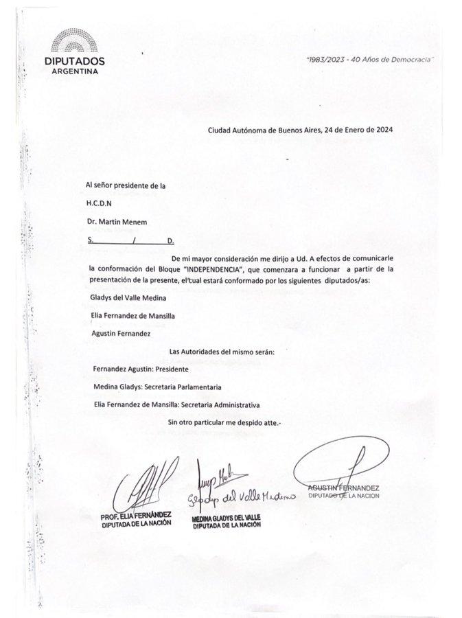 Tras el apoyo de Agustín Fernández a la ley ómnibus, tres diputados tucumanos conformarán su propio bloque