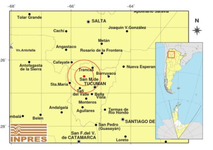 Temblor en Tucumán: a qué hora se registró y qué zonas lo sintieron