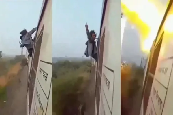 Un youtuber se electrocutó en un tren por grabar un video y quedó registrado