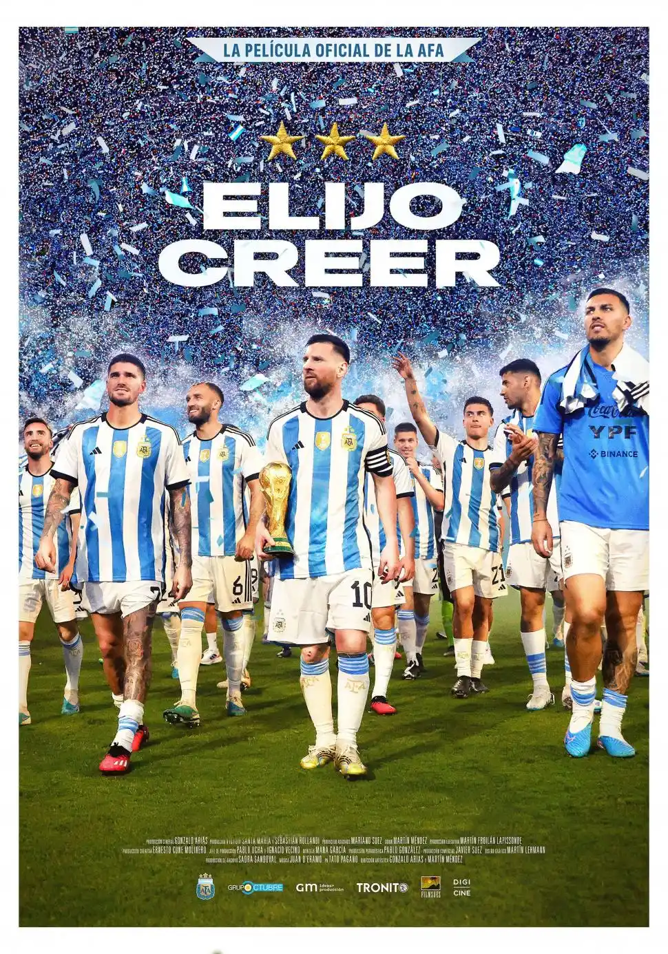 “ELIJO CREER”. La película oficial de la AFA sobre el mundial de Qatar.
