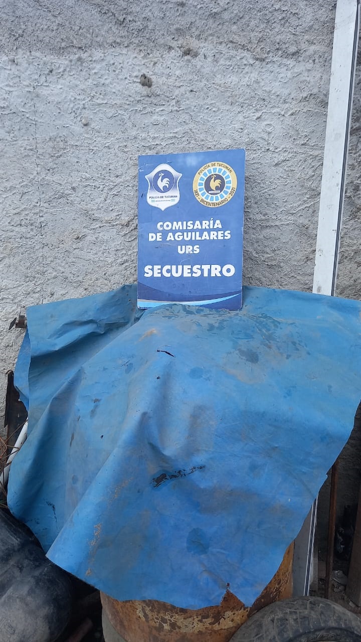 RELEVANTE. La lona secuestrada podrías ser una prueba clave.