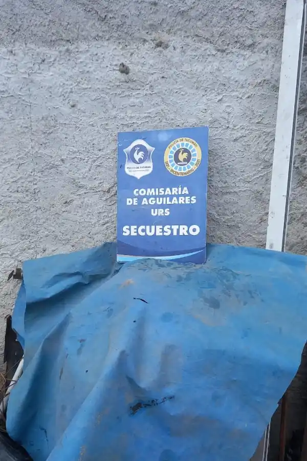 RELEVANTE. La lona secuestrada podrías ser una prueba clave.