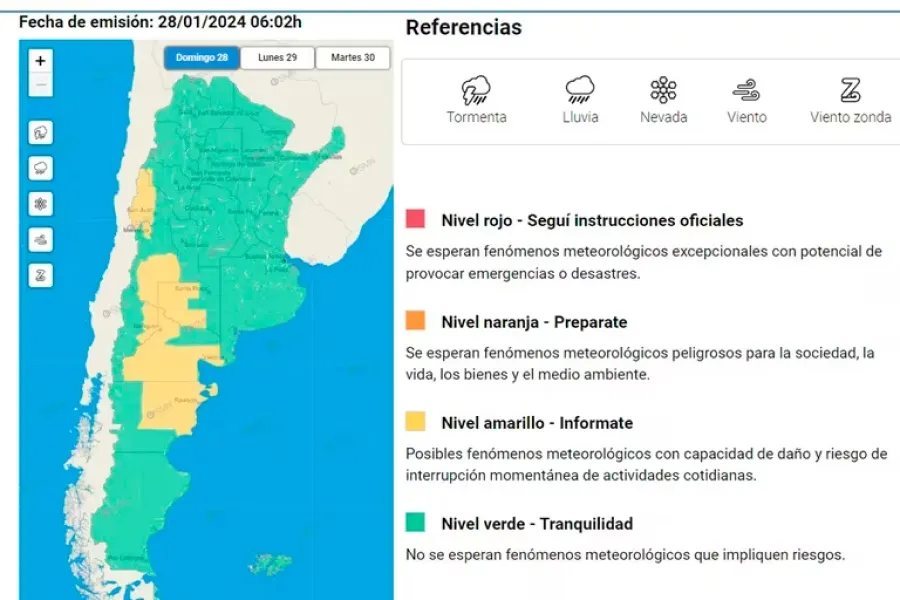 Alerta amarilla por fuertes tormentas y caída de granizo: qué provincias serán afectadas y hasta cuando rige la advertencia.