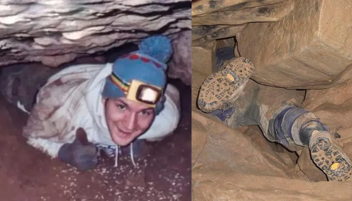 El impactante caso de un joven que murió atascado en una cueva y nunca pudo ser rescatado.