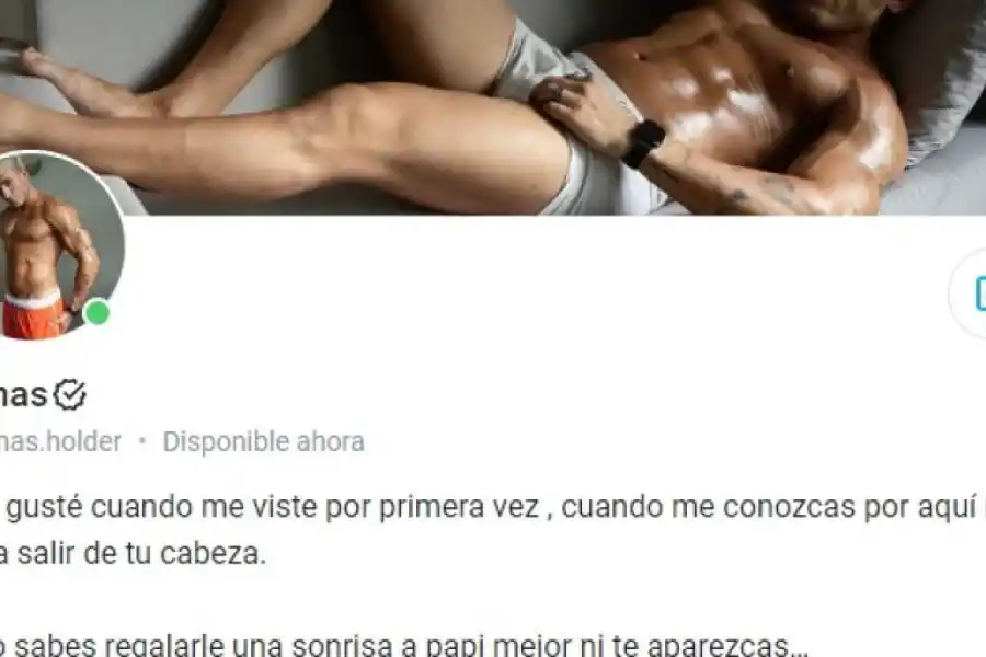 Tomás Holder abrió su cuenta de OnlyFans y lo destrozaron por su forma de promocionarla