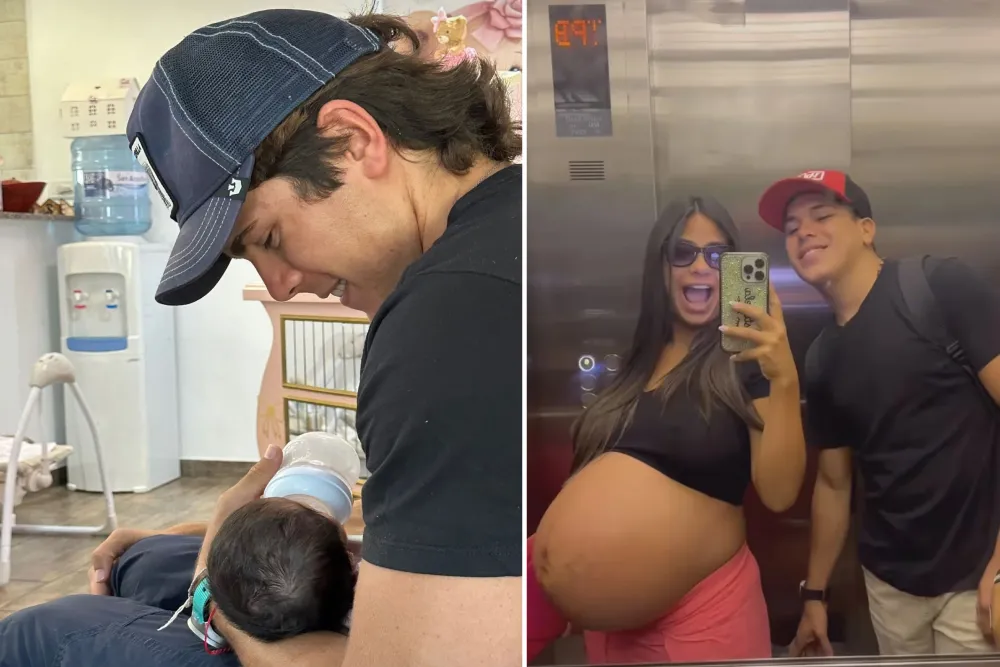 El tierno gesto de Marcos Ginocchio con las bebés de Daniela Celis y Thiago Medina