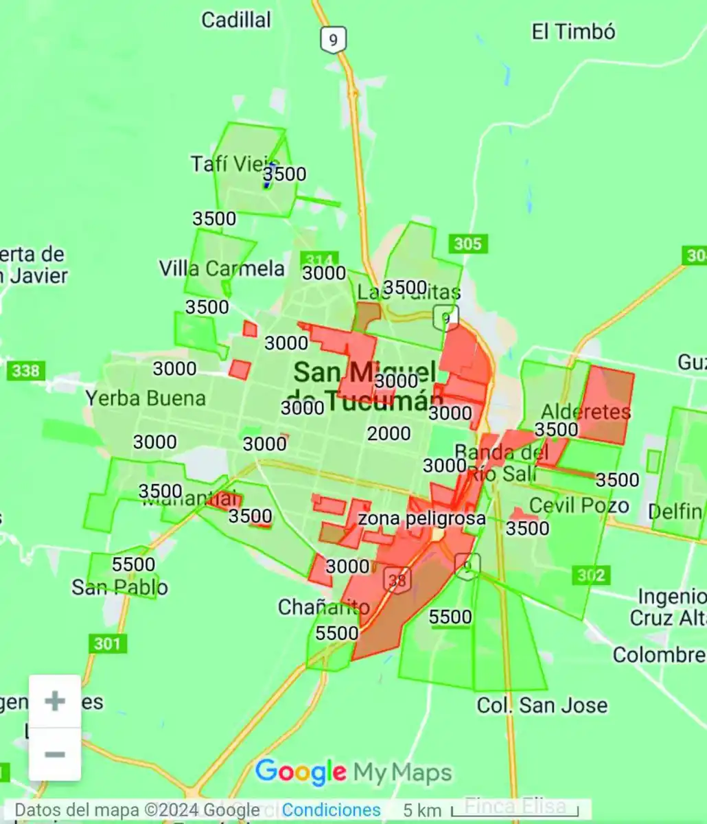 Los choferes de Uber Moto hicieron su mapa del delito