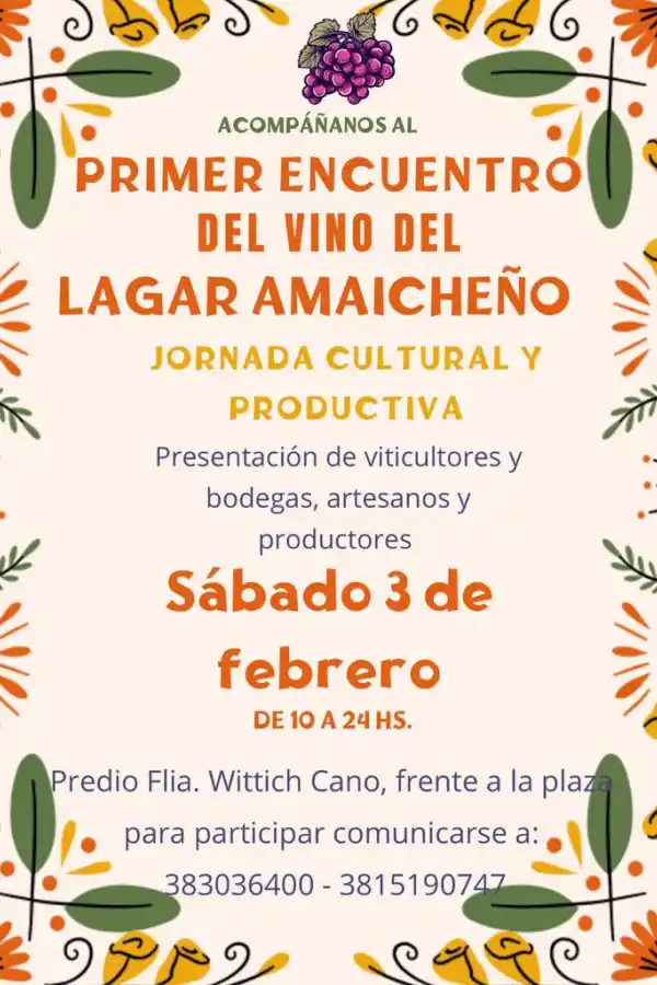 Todo listo para el primer encuentro del vino del lagar Amaicheño