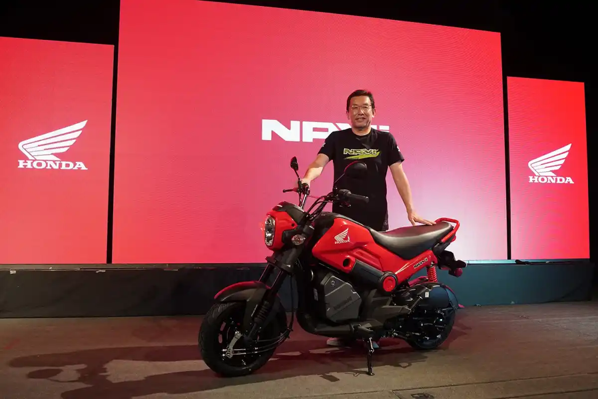 Akashi Fujisaki, presidente de Honda Motor de Argentina, en el lanzamiento de NAV