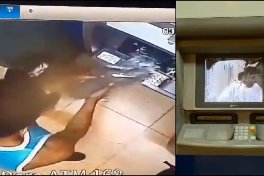 Imputaron a un joven por romper a piedrazos tres cajeros en Bella Vista