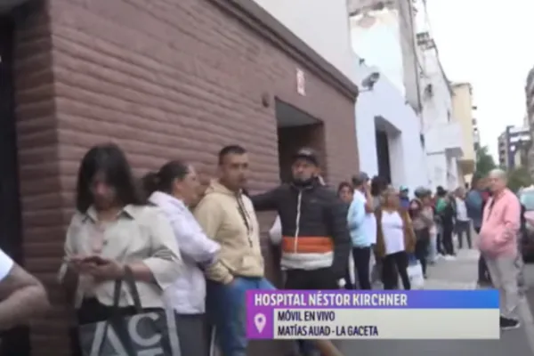 Largas filas para sacar turno en el Hospital Néstor Kirchner