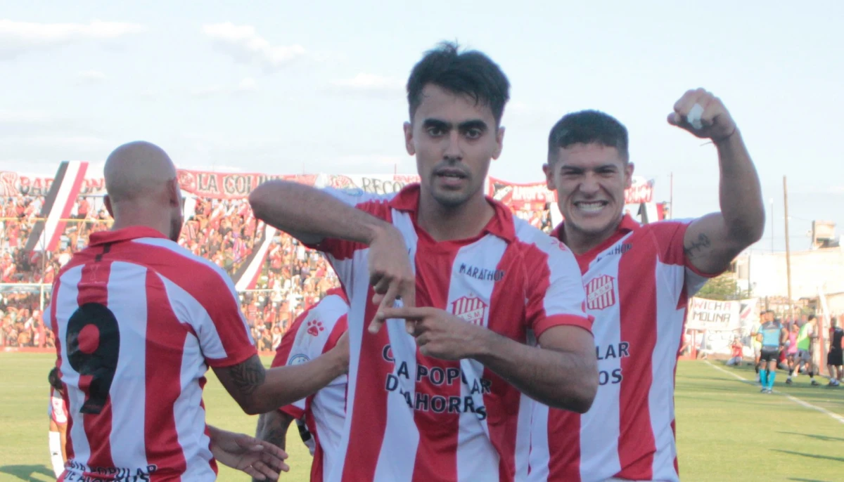 Molinas hizo su primer gol con San Martín frente a Deportivo Maipú