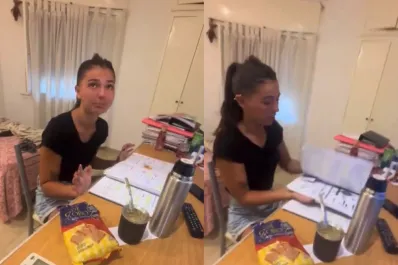 Video: no soportó el estrés de los exámenes y se volvió viral en redes sociales