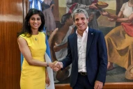 Terminó el encuentro de Caputo con la número dos del FMI, Gita Gopinath