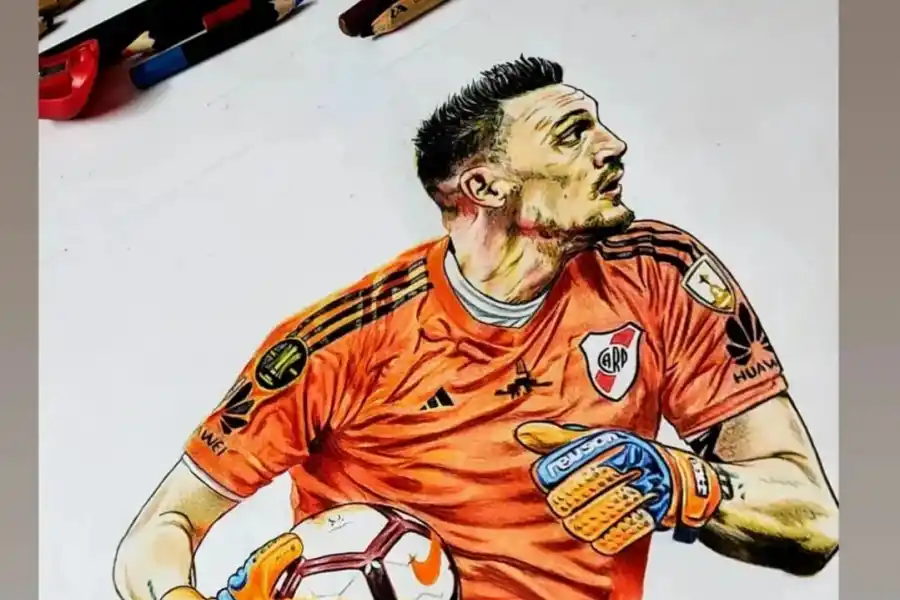 Luego de darle uno de sus retratos a Armani, quiere llegar a Messi