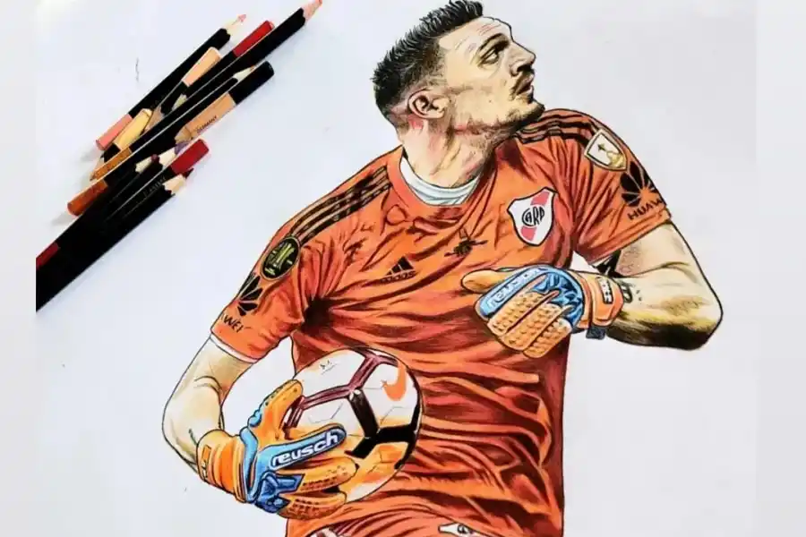 Luego de darle uno de sus retratos a Armani, quiere llegar a Messi