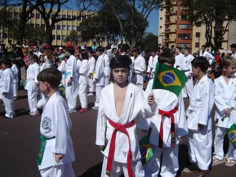 Gonzalo Navarro de niño en sus primeras competencias. 