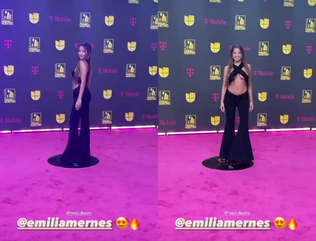 El osado look de Emilia Mernes