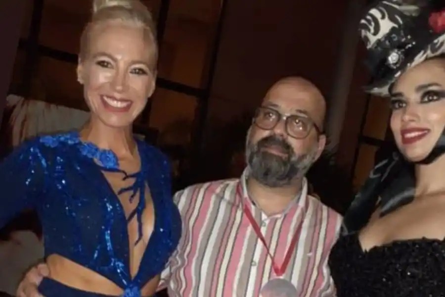 Mercedes de la Vega (de azul) y Marcelo Dip.