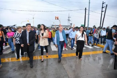 Aguilares sumó calles pavimentadas e iluminación