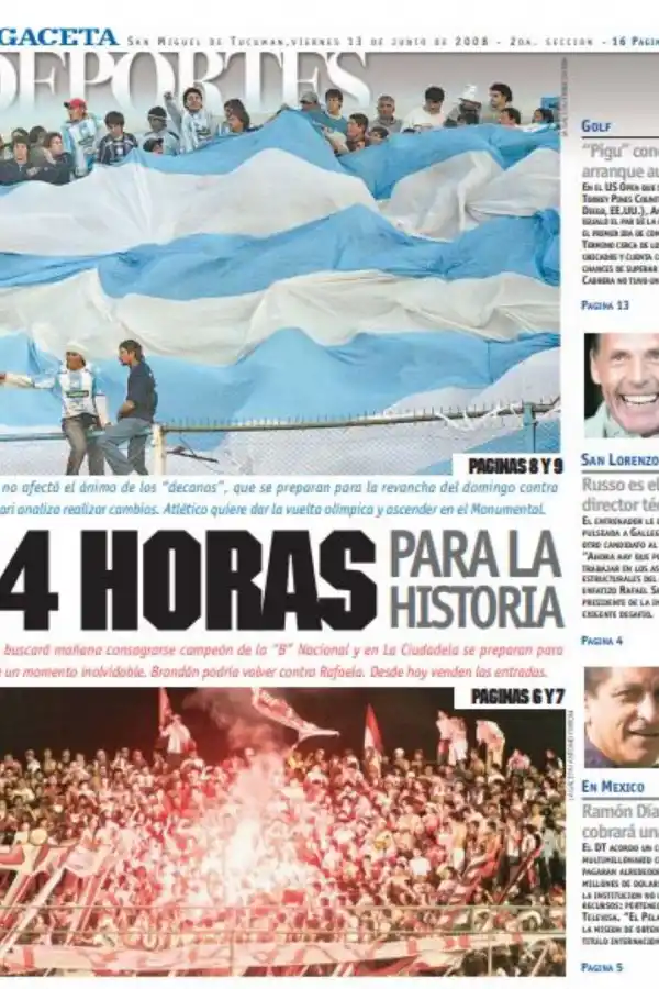 Entre colores rojo, blanco y celeste se pintaron las 24 horas más gloriosas del fútbol tucumano