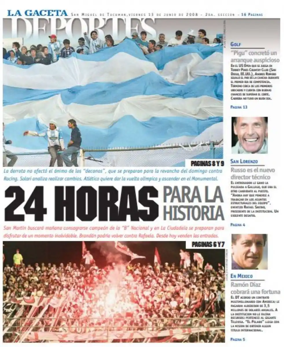 Entre colores rojo, blanco y celeste se pintaron las 24 horas más gloriosas del fútbol tucumano