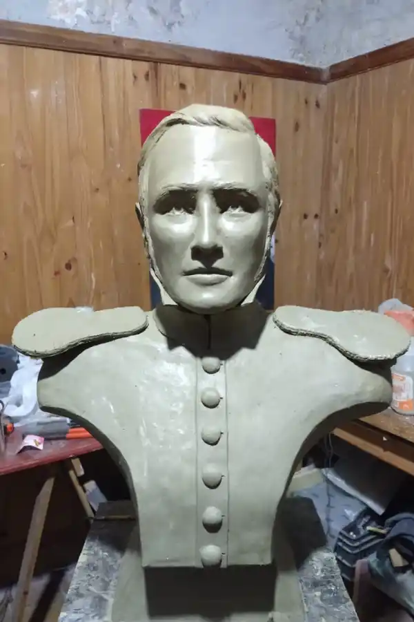 TÉCNICA FORENSE. Así se realizó este busto de Bernabé Aráoz.