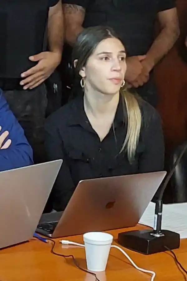 LA ACUSADA. Jimena Fernández no pudo ocultar su temor.