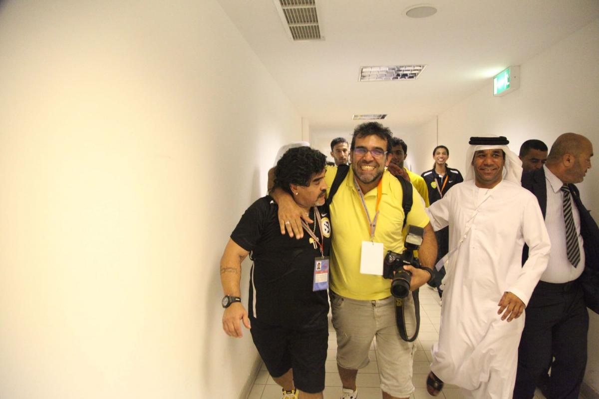 EN DUBAI. Luengo vivió junto a Maradona en el medio oriente. 