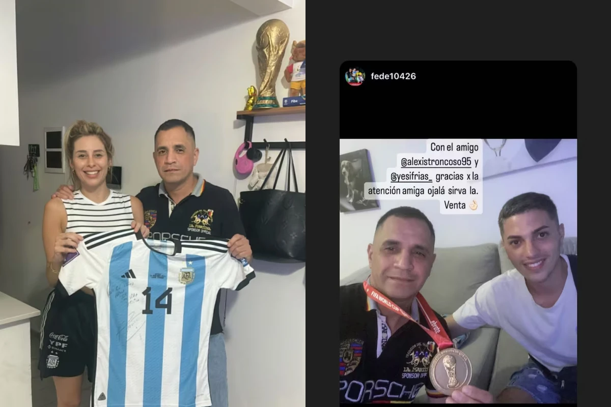 ESCÁNDALO. Yésica Frías logró vender la medalla y camiseta de campeón del mundo para saldar las deudas de la pareja.