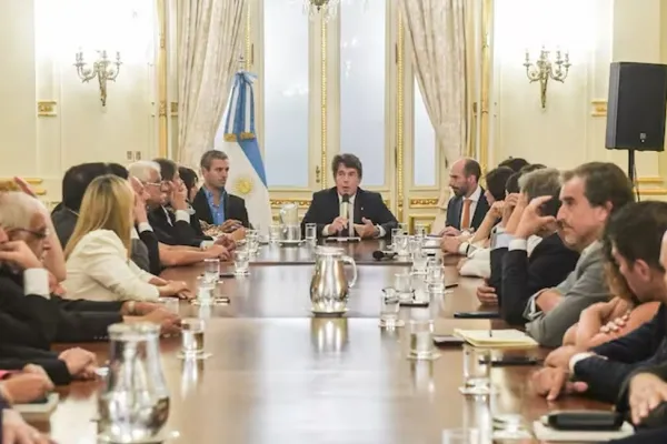 Antes del discurso de Milei, Posse se reunió con legisladores de La Libertad Avanza
