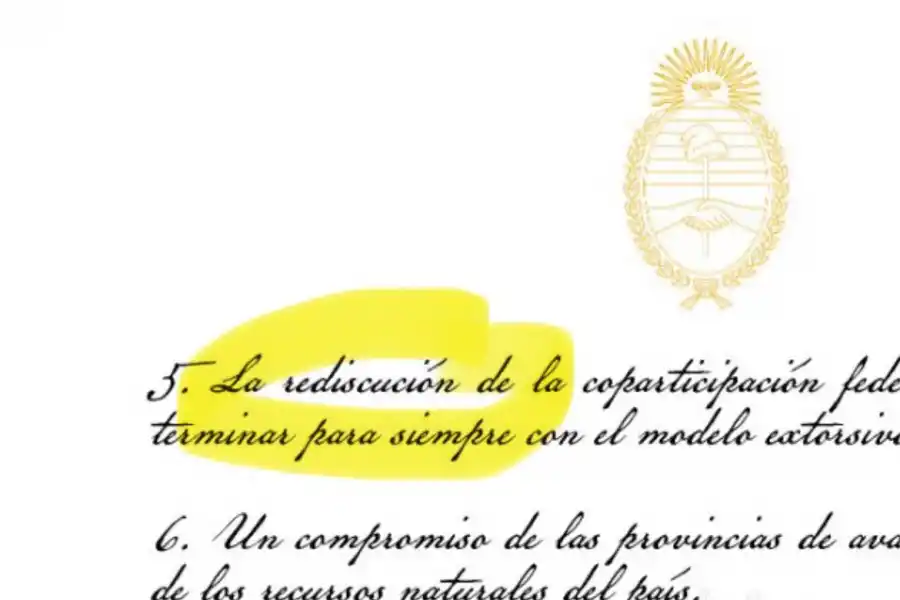 El grosero error de ortografía del pacto de Milei.