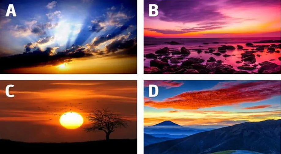 Test de personalidad: la puesta de sol que elijas revelará qué ámbito de tu vida debes mejorar