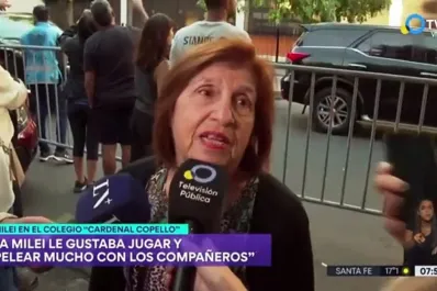 Fuerte respuesta de Milei a la maestra jubilada del colegio donde estudió: Farsante y embustera