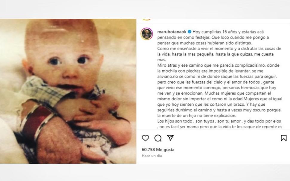 Cumpliría 16 años: Maru Botana homenajeó a su hijo Facundo con una emotiva dedicatoria