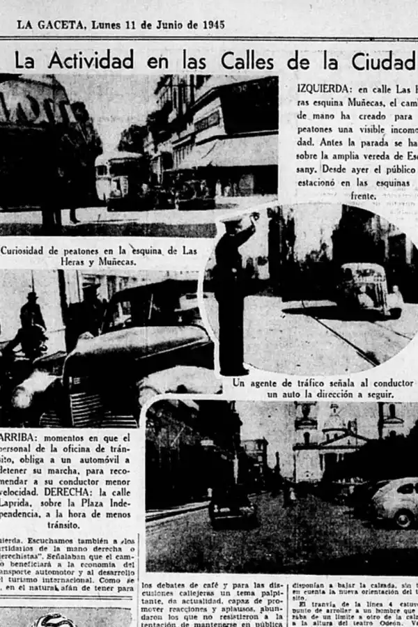 POR LA DERECHA. Los conductores tuvieron que acostumbrarse a las nuevas reglas y por ello el tránsito fue durante días a baja velocidad.