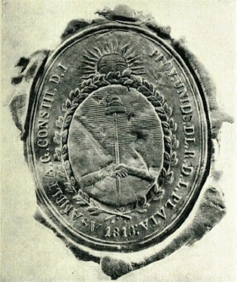 Sello de lacre en la carta de ciudadanía de Francisco de Paula Saubidet.