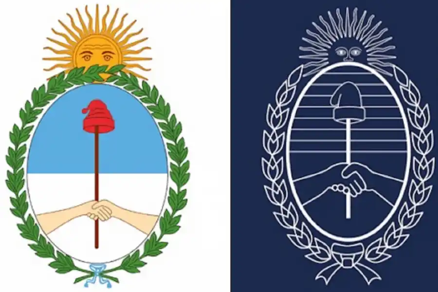 Día del escudo nacional: el juego de las diferencias entre el tradicional y el de Milei