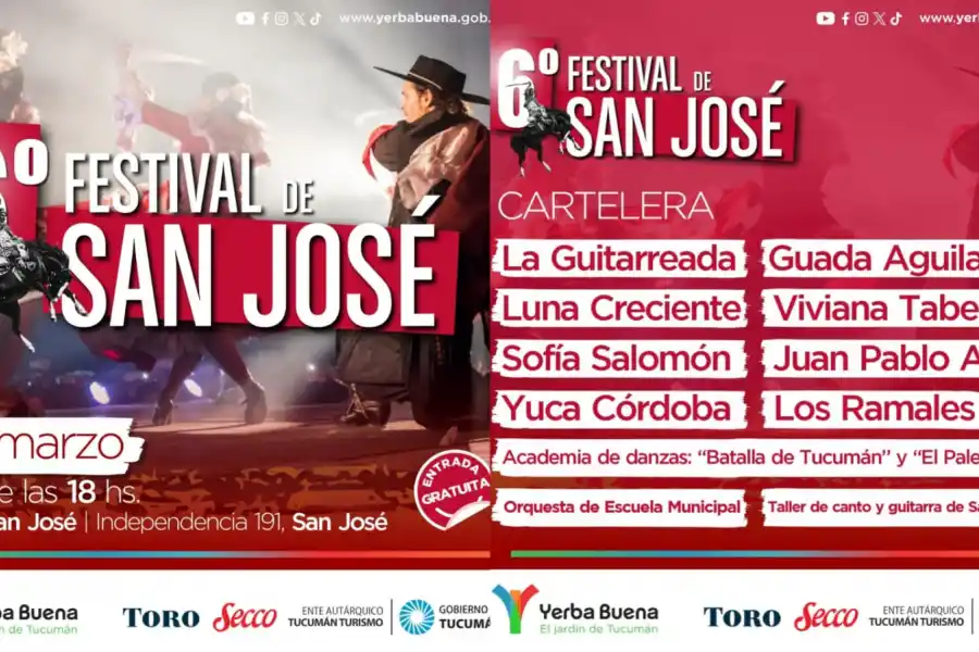 Yerba Buena se prepara para la 6° edición del Festival de San José