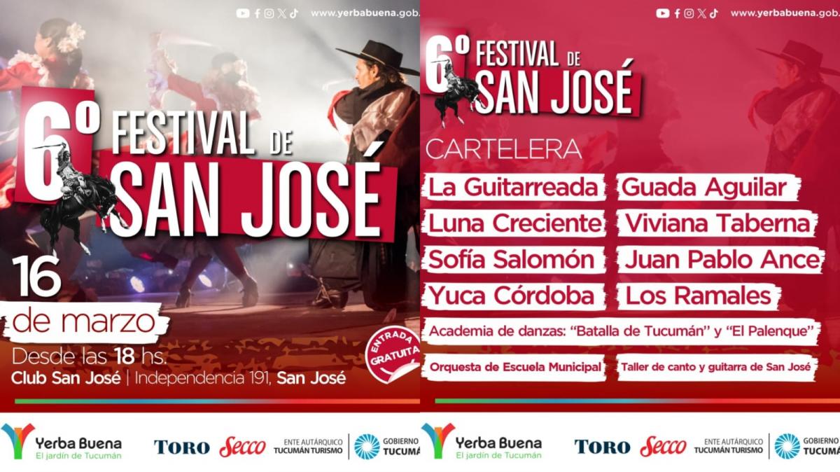 Yerba Buena se prepara para la 6° edición del Festival de San José