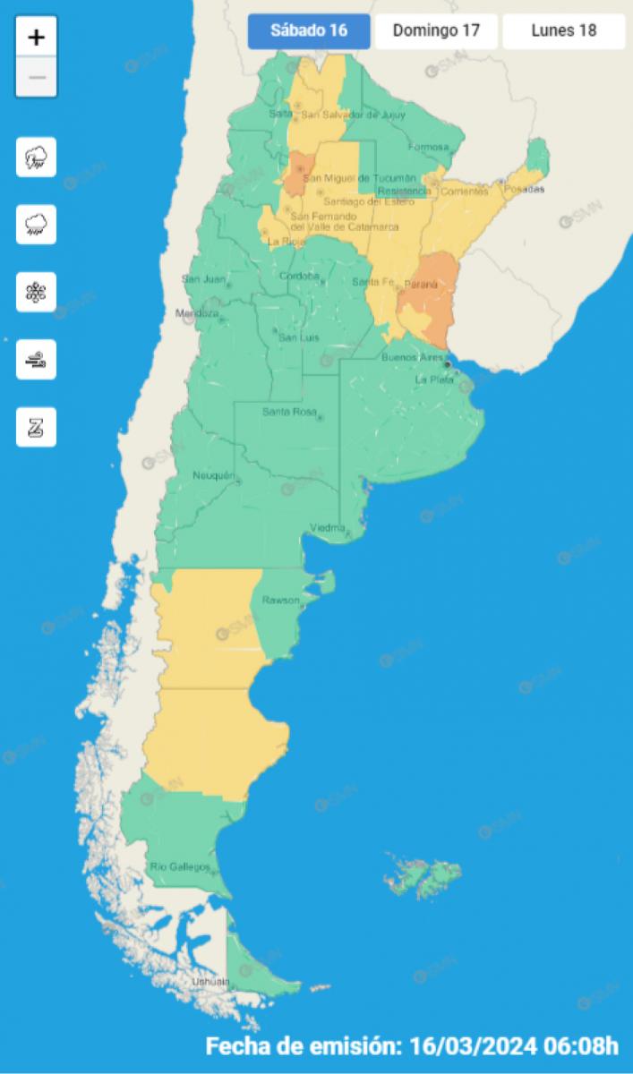 Alerta meteorológica naranja para Tucumán: cuáles son las recomendaciones