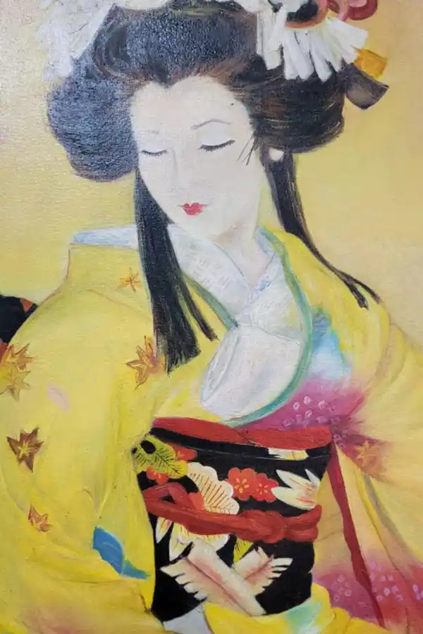 PINTURA. Las obras homenajean a la mujer japonesa en el pasado y también en el presente.