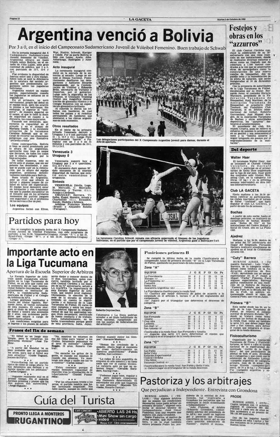 UN LUGAR CENTRAL. El Sudamericano tuvo una amplia cobertura de LA GACETA.