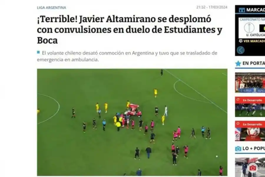 ¿Cómo fueron las repercusiones en Sudamérica sobre el episodio de Javier Altamirano?