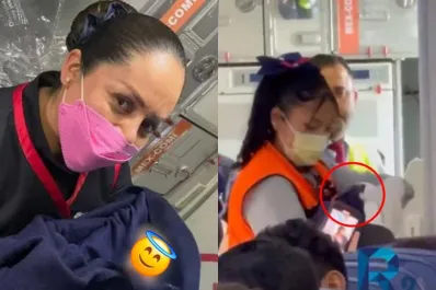 Video: una mujer dio a luz en pleno vuelo y el regalo de la aerolínea para su bebé sorprendió a todos