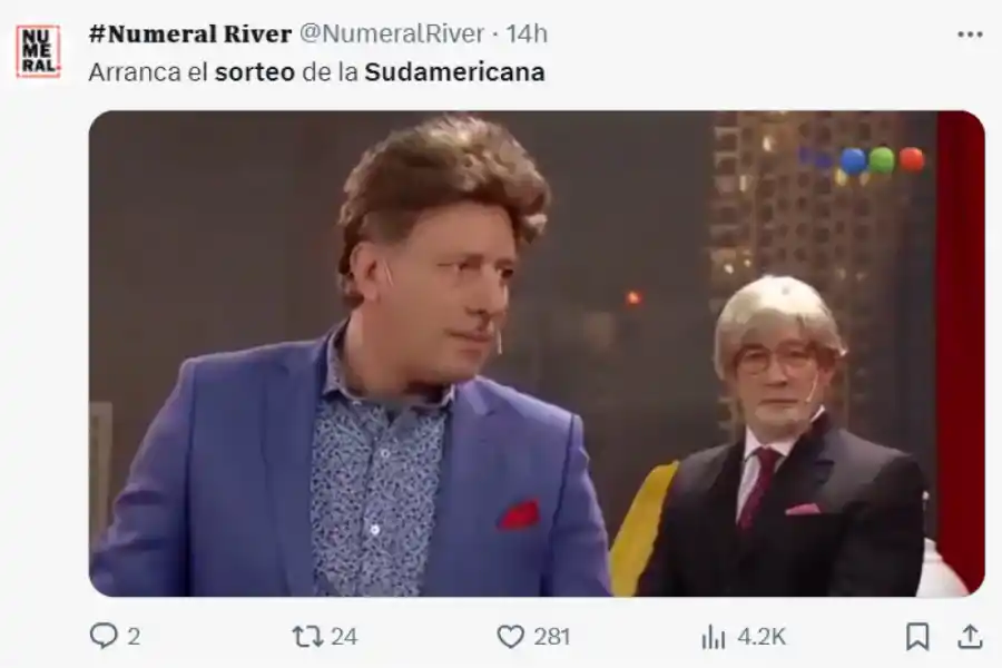 Los mejores memes del sorteo de la Copa Libertadores y Sudamericana 2024